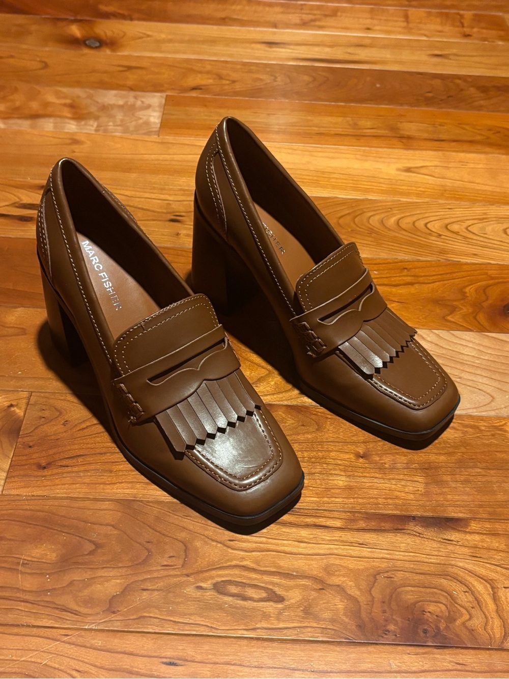 Women's Hamish Block Heel Square Toe Dress Loafers
